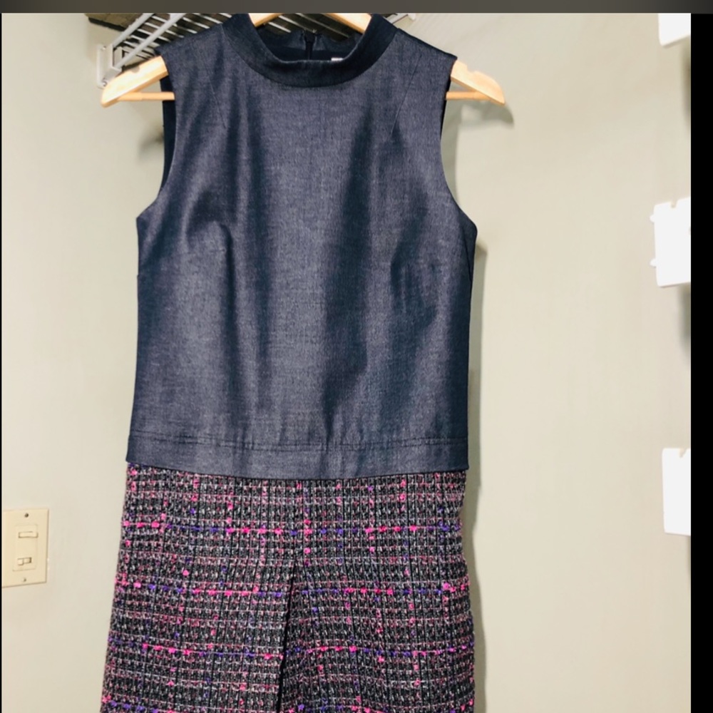 Chambray and Tweed Dress